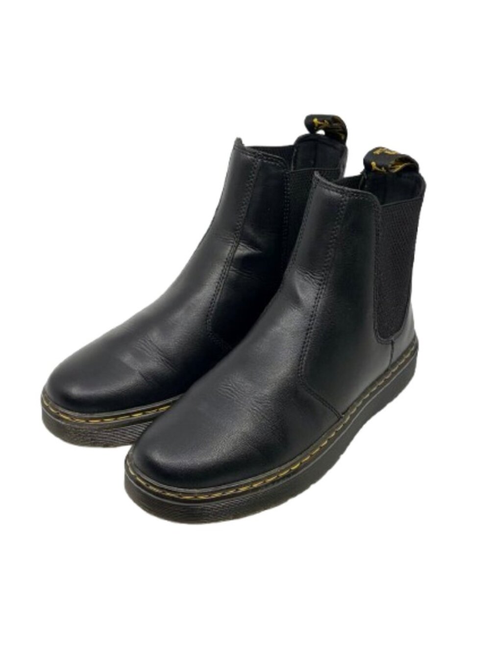 Dr Martens~DORRIAN CHELSEA WOMENS PLATFORM BOOTS~ Black Leather SIZE 9